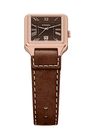 Raquel 23mm Three-Hand Date Brown Leather Watch - Image 5