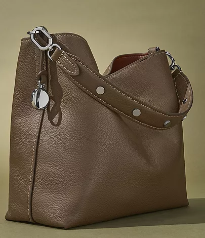 Jessie Leather Bucket Shoulder Bag - Image 5