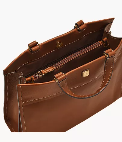Gemma Leather Small Tote - Image 3