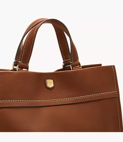 Gemma Leather Small Tote - Image 6
