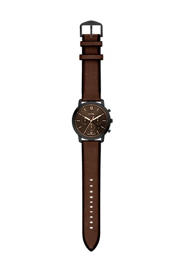 Neutra 44mm Chronograph Brown Leather Watch - Image 7