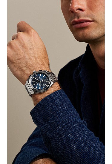 Everett 44mm Chronograph Stainless Steel Watch - Image 3