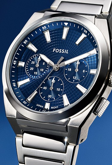 Everett 44mm Chronograph Stainless Steel Watch - Image 7