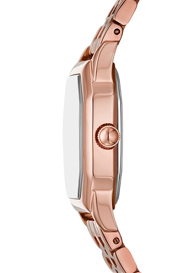 Harlow 27mm Three-Hand Rose Gold-Tone Stainless Steel Watch - Image 4