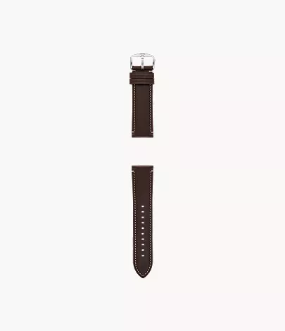 24mm Dark Brown LiteHide? Leather Strap - Image 2