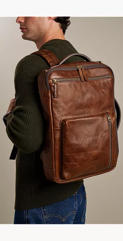Buckner Leather Convertible Backpack - Image 2