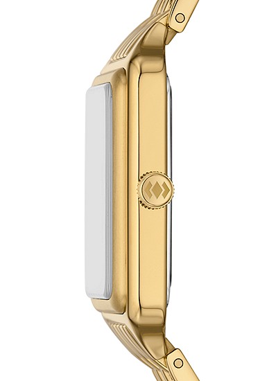 Raquel 26mm Three-Hand Date Gold-Tone Stainless Steel Watch - Image 3