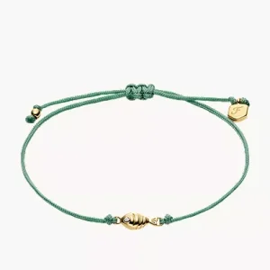 Sutton Mini Moments Seafoam Green Gold-Tone Brass Fish Bracelet