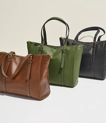 Carlie Leather Tote - Image 5