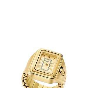 Raquel Watch Ring 14mm Two-Hand Gold-Tone Stainless Steel