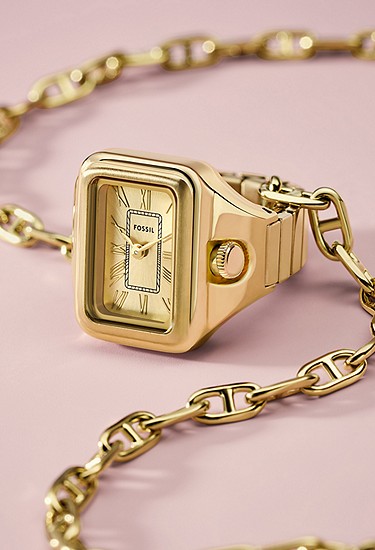 Raquel Watch Ring 14mm Two-Hand Gold-Tone Stainless Steel - Image 5
