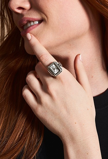 Raquel Watch Ring 14mm Two-Hand Stainless Steel - Image 2