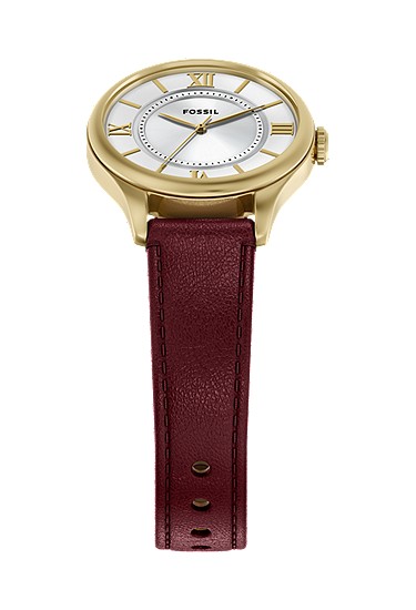 Gilmore 28mm Three-Hand Red Leather Watch - Image 5