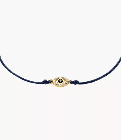 Sutton Mini Moments Midnight Blue Gold-Tone Brass Evil Eye Bracelet - Image 3