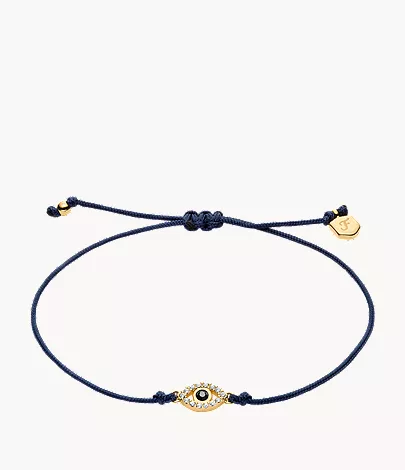 Sutton Mini Moments Midnight Blue Gold-Tone Brass Evil Eye Bracelet - Image 4