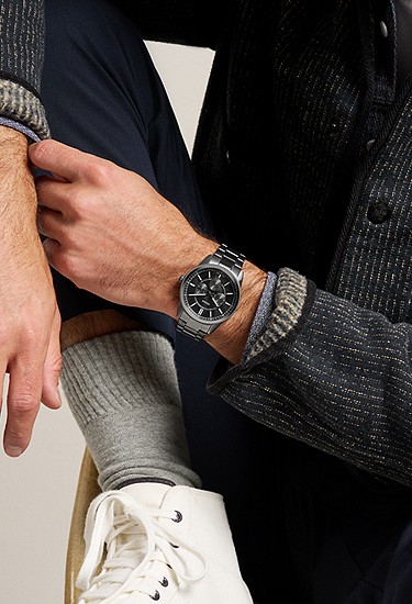 Pearson 42mm Multifunction Gunmetal Stainless Steel Watch - Image 2