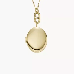 Heritage Gold-Tone Stainless Steel Chain Necklace