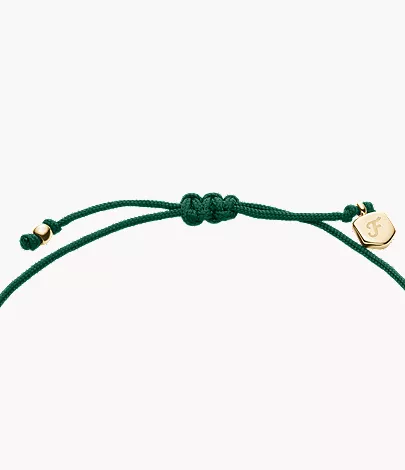 Sutton Mini Moments Green Gold-Tone Brass Pav?? Link Bracelet - Image 4