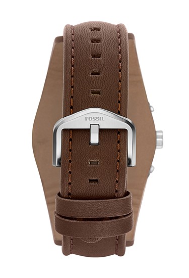 Coachman 45mm Chronograph Brown Leather Watch - Image 2