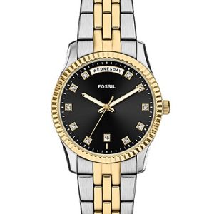 Scarlette 34mm Three-Hand Day-Date Two-Tone Stainless Steel Watch