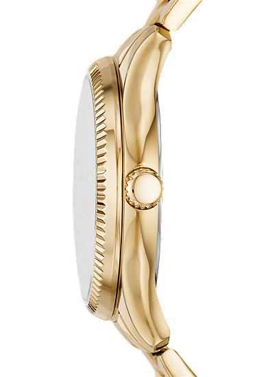 Rye 36mm Multifunction Gold-Tone Stainless Steel Watch - Image 4