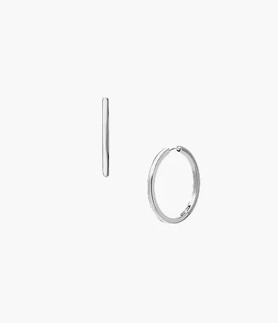 Ellis Essentials Stainless Steel Hoop Earrings - Image 3