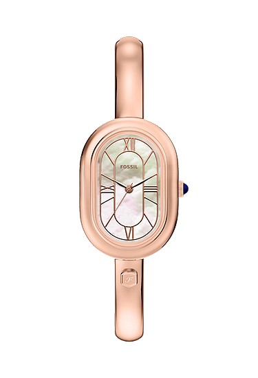 Sloan 25mm Three-Hand Rose Gold-Tone Stainless Steel Watch Bangle