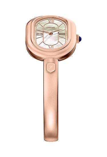 Sloan 25mm Three-Hand Rose Gold-Tone Stainless Steel Watch Bangle - Image 5