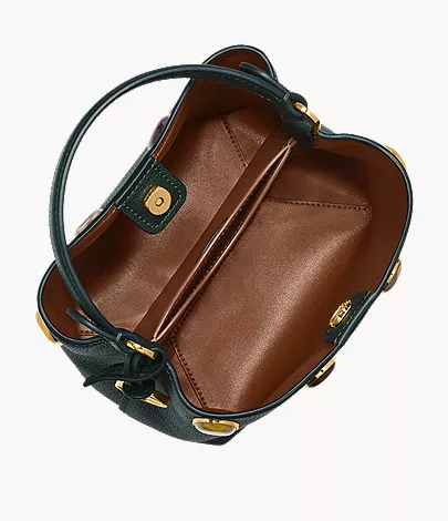 Jessie Leather Small Bucket Crossbody Bag - Image 3