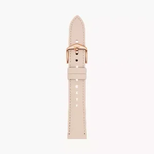 18mm Light Beige LiteHide? Leather Strap