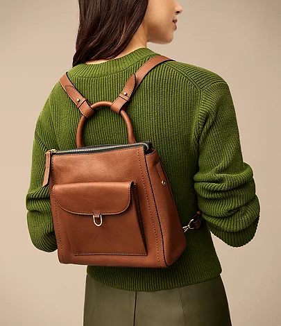 Parker Leather Small Backpack - Image 2