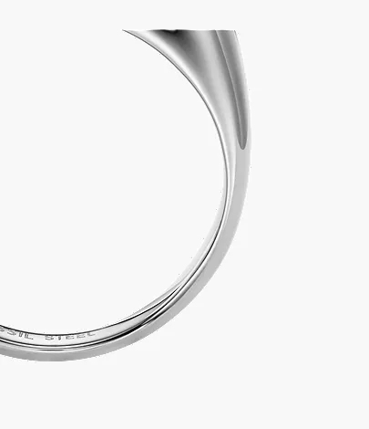 Ellis Domed Collection Stainless Steel Band Ring - Image 4