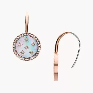 Merrit Northlight Collection Rose Gold-Tone Stainless Steel Drop Earrings