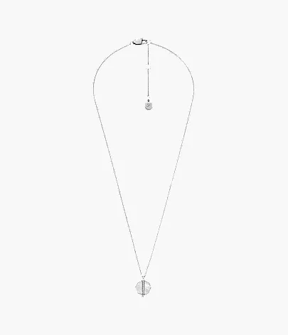 Merrit Timeless Mother Of Pearl Silver-Tone Stainless Steel Pendant Necklace - Image 4