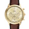 Neutra 44mm Chronograph Brown Leather Watch