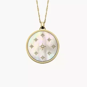 Merrit Northlight Collection Gold-Tone Stainless Steel Pendant Necklace