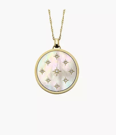 Merrit Northlight Collection Gold-Tone Stainless Steel Pendant Necklace