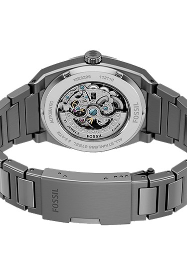 Everett 42mm Automatic Smoke Stainless Steel Watch