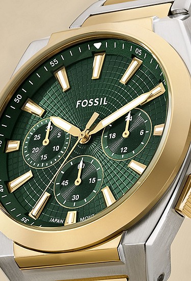 Everett 44mm Chronograph Two-Tone Stainless Steel Watch - Image 5
