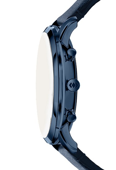 Neutra 44mm Chronograph Navy Leather Watch - Image 4