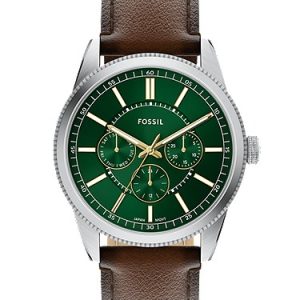 Pearson 42mm Multifunction Brown Leather Watch
