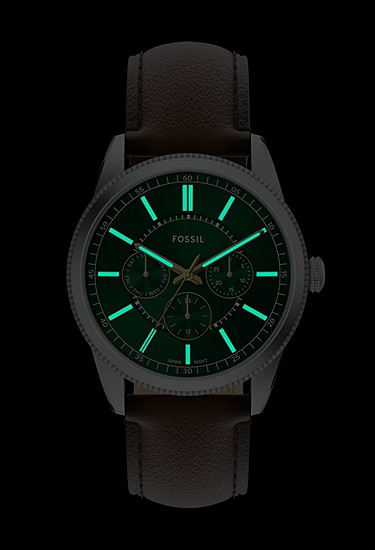 Pearson 42mm Multifunction Brown Leather Watch - Image 8