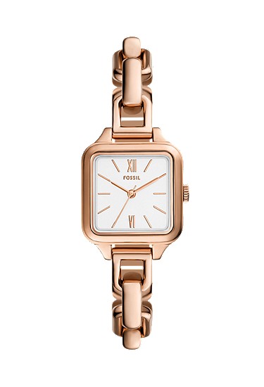 Colleen 25mm Three-Hand Rose Gold Stainless Steel Watch