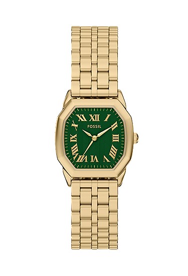 Harlow 27mm Three-Hand Gold-Tone Stainless Steel Watch
