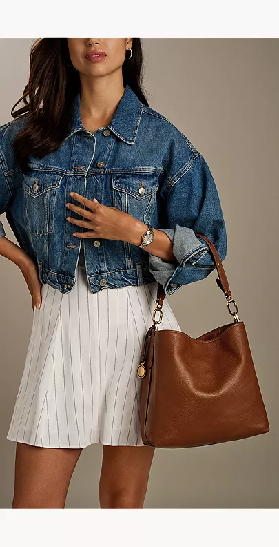 Jessie Leather Bucket Shoulder Bag - Image 2