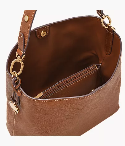 Jessie Leather Bucket Shoulder Bag - Image 3