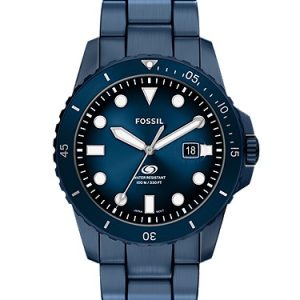 Fossil Blue Dive 42mm Three-Hand Navy Stainless Steel Watch