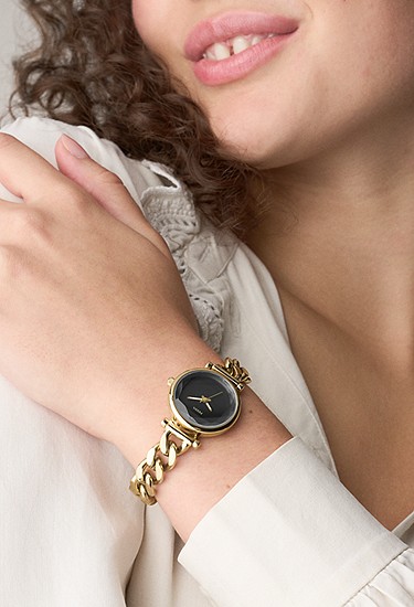 Carlie Mini 28mm Three-Hand Gold-Tone Stainless Steel Watch - Image 2