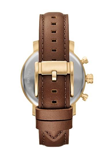 Rhett 43mm Multifunction Brown Leather Watch - Image 2