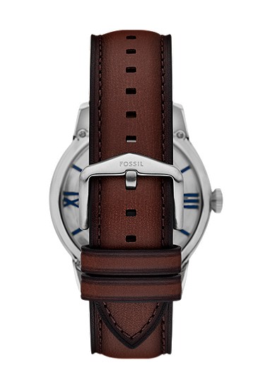 Townsman 44mm Automatic Brown Leather Watch - Image 3